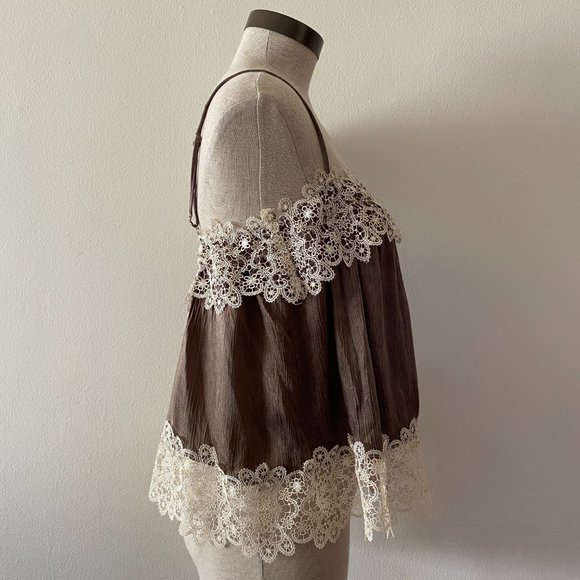 Zara Gray Metallic Top - Picture 3 of 7